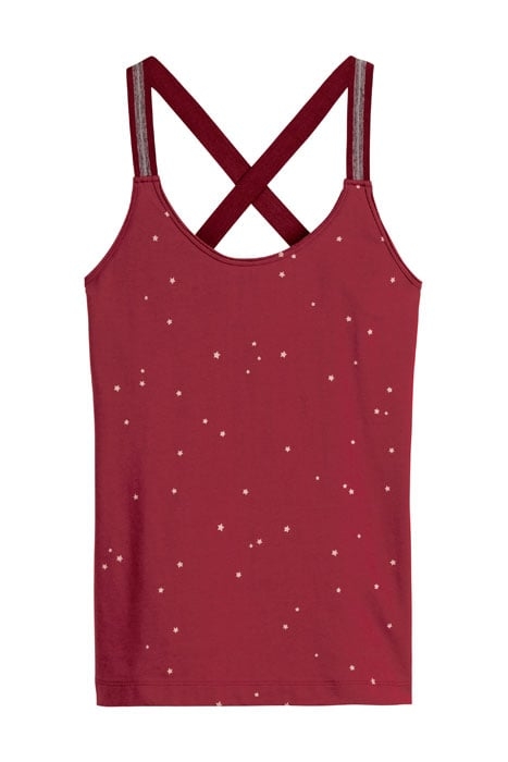T-SHIRT SLEEVELESS BRICK RED 1