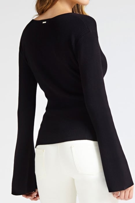 MIALEN SWEATER TOP JET BLACK A996 3