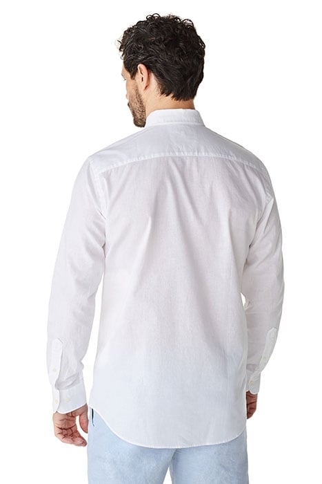 THE MCG RF COTTON LINEN SHIRT WHITE 2