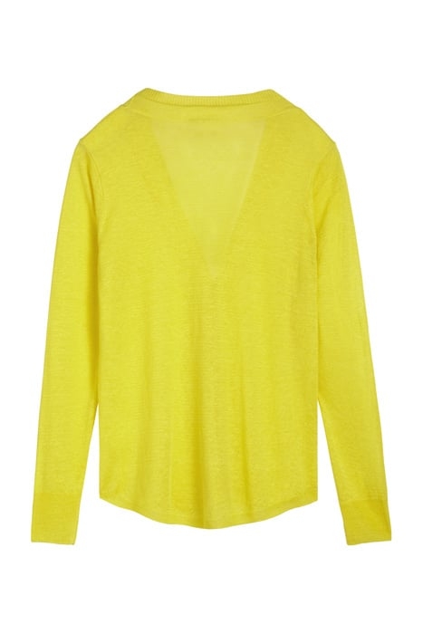 CARDIGAN LONG SLEEVES BLAZING YELLOW 5