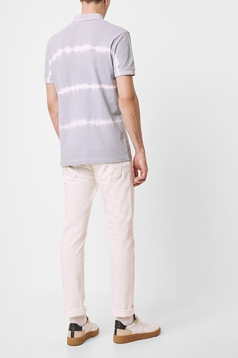 BATIK DYE PIQUE POLO SHIRT DUSTY BLUE 2