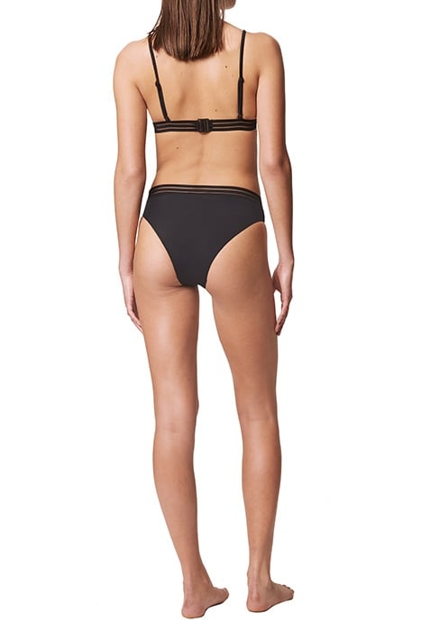 MESH STRIPE BIKINI BRIEFS BLACK 2