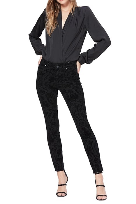 HOXTON ANKLE BLACK FLOCKED VERSAILLE 2