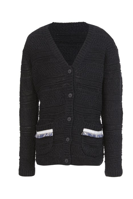 FANTASY KNIT CARDIGAN BLUE 1