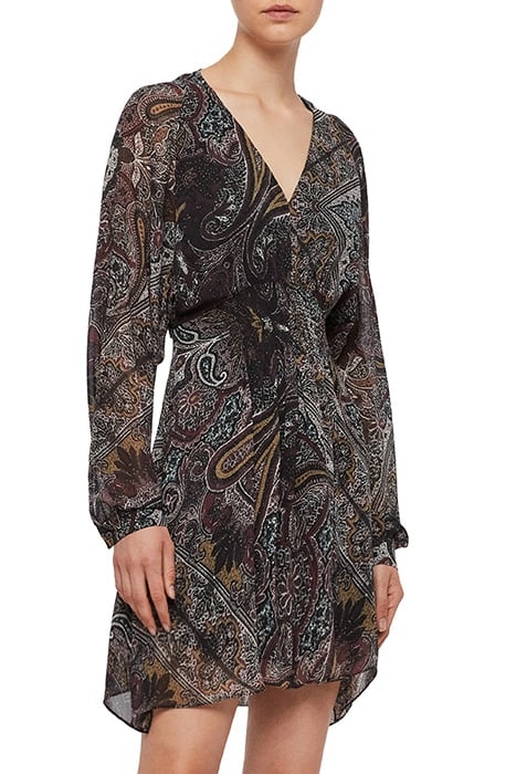 NICHOLA SCARF DRESS PURPLE 4