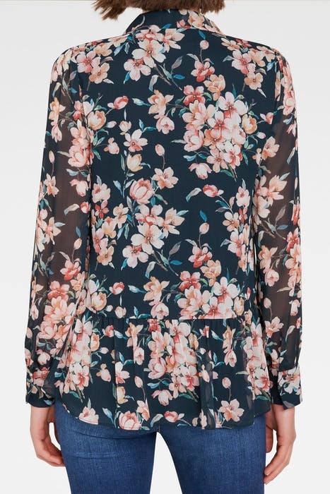 ELENA TIE NECK TOP FLOATING BLOSSOM 2