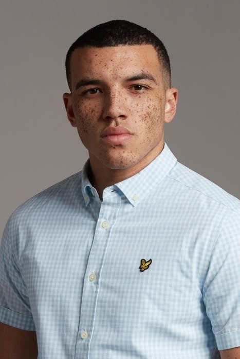 SS GINGHAM SHIRT DECK BLUE/ WHITE 4