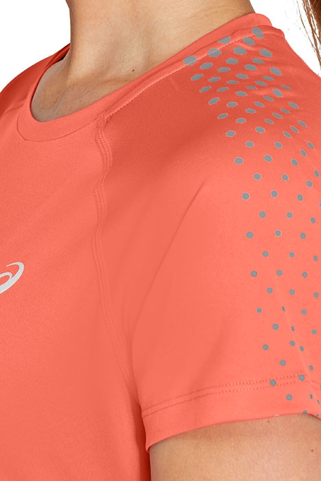 STRIPE SS TOP SUN CORAL/SILVER 5