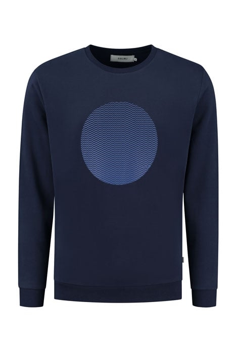 MEN SWEATER GRADIENT DOT DARK NAVY 1