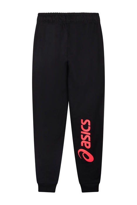 ASICS BIG LOGO SWEAT PANT PERFORMANCE BLACK/LASER PINK 2