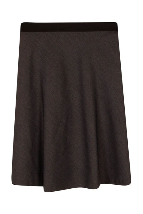BIAS CUT SKIRT GREY MELANGE 3