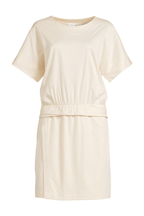 TWISTED BELT T-SHIRT DRESS BONE 1