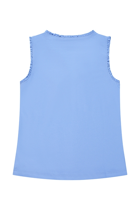 FANCY RUCHES SLVLS TOP BLUE 2