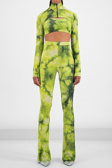 GREEN TIE DYE GOLERO TOP 1