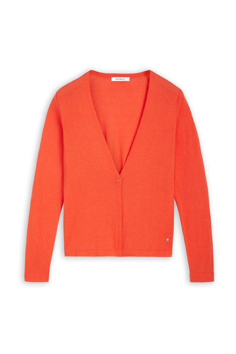 CARDIGAN LONG SLEEVES HOT CORAL 2