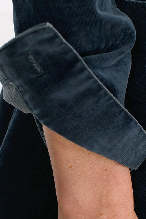 VELOURS SHIRT WITH CHESTPOCKET BLUE 7