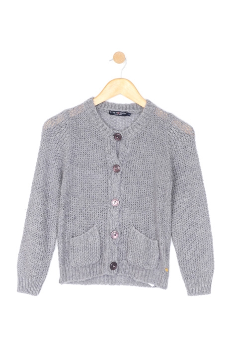 CREWNECK BUTCARD LS POCKET GREY 1