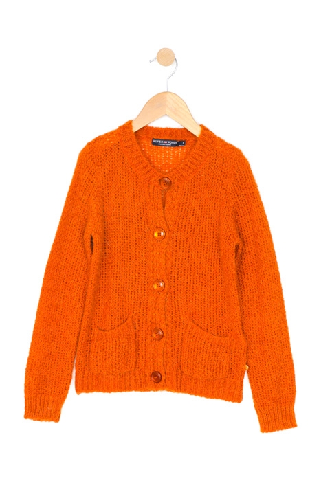 CREWNECK BUTCARD LS POCKET ORANGE 1