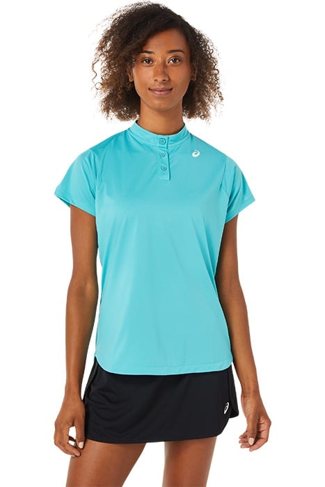 CLUB TENNIS POLO-SHIRT TECHNO CYAN 1