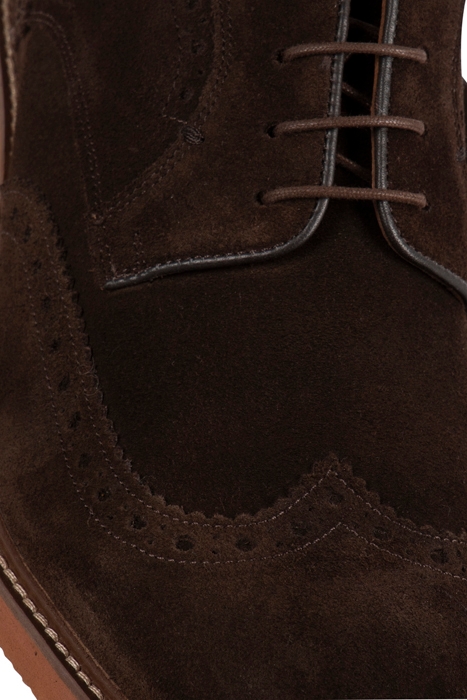 BOBBY SUEDE BROGUES DISPLAY DARK BROWN 4
