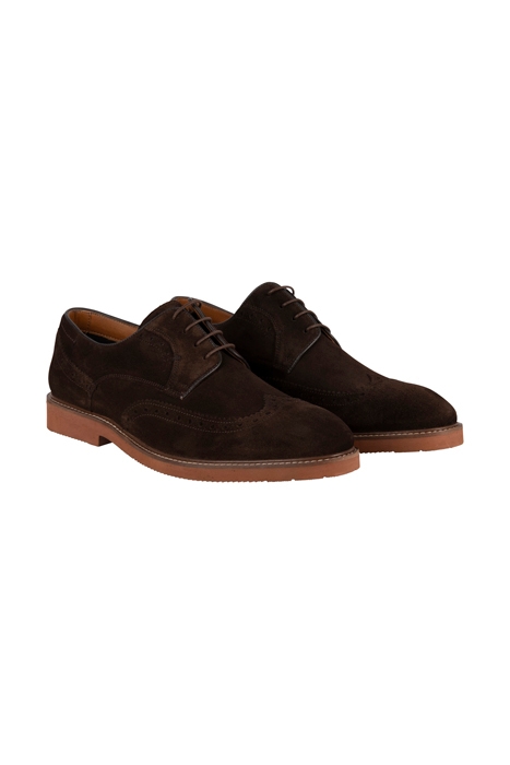 BOBBY SUEDE BROGUES DISPLAY DARK BROWN 2