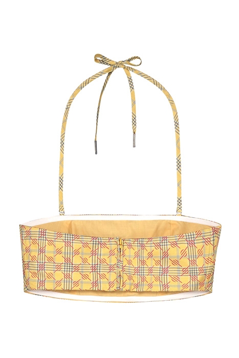 YELLOW CHECK KRISTA TOP 4