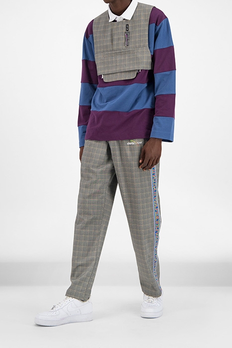 GREY CHECKED GONE VEST 3