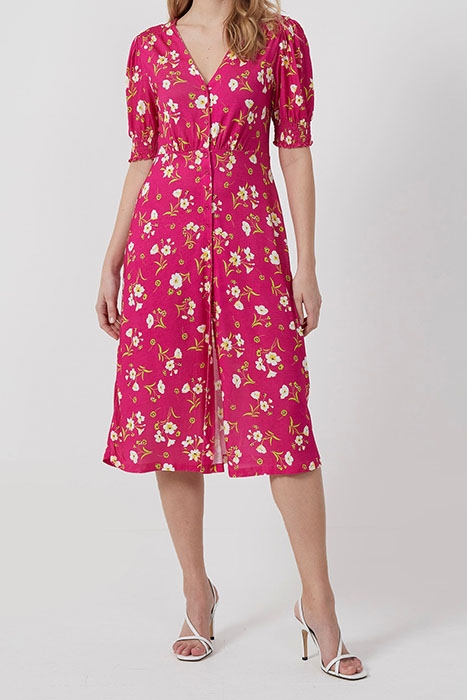 SHANITI MEADOW JERSEY TEA DRESS VERY BERRY MULTI 1
