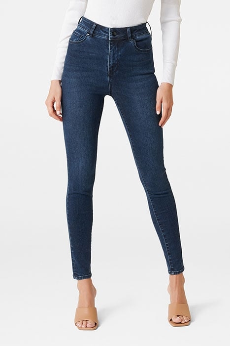 ZOE MID RISE ANKLE GRAZER JEAN DARK WASH DARK WASH 2