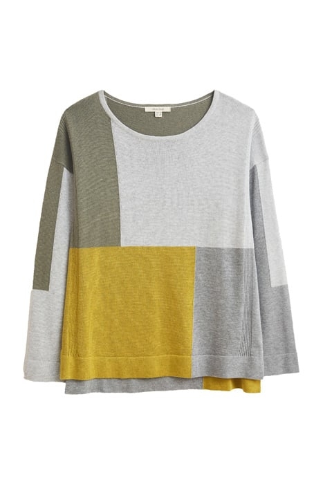 OLIVIA COLOURBLOCK JUMPER GREEN MULTI 1