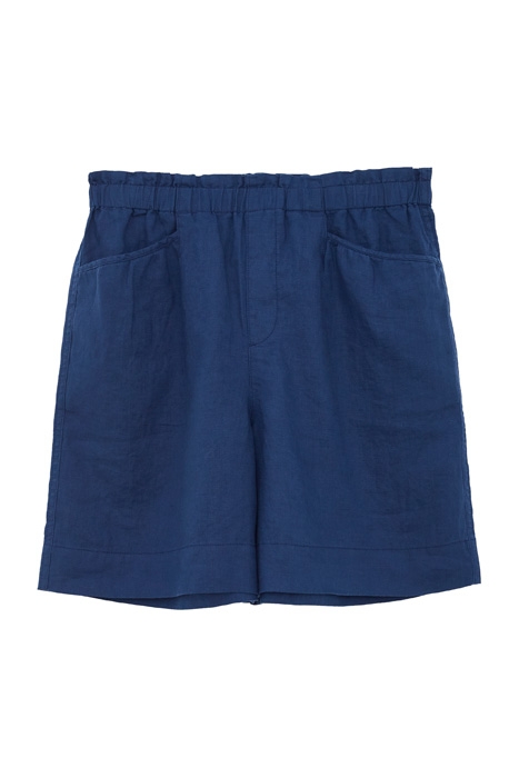 LILY LINEN SHORTS DK BLUE 1