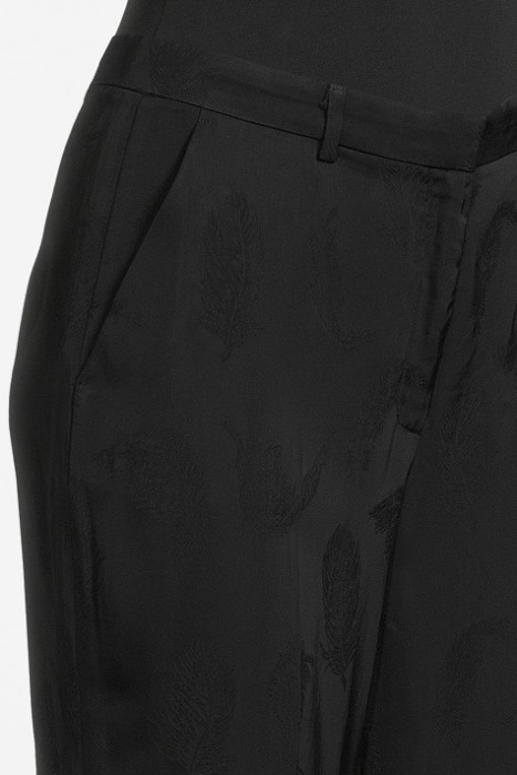 CROP FLARE PANTS JET BLACK W/ FROST G 4