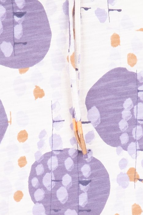 PENELOPE FRILL NECK JERSEY TOP PURPLE MULTI 3