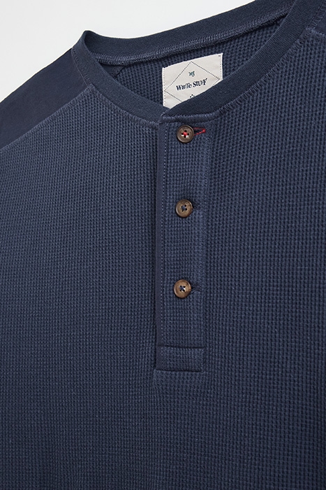 PORTER WAFFLE HENLEY DARK NAVY 5