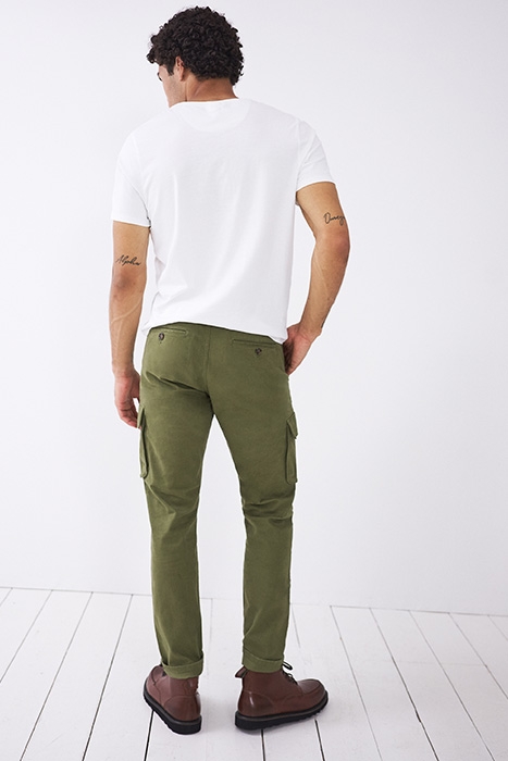 WALTON CARGO TROUSER KHAKI GRN 3