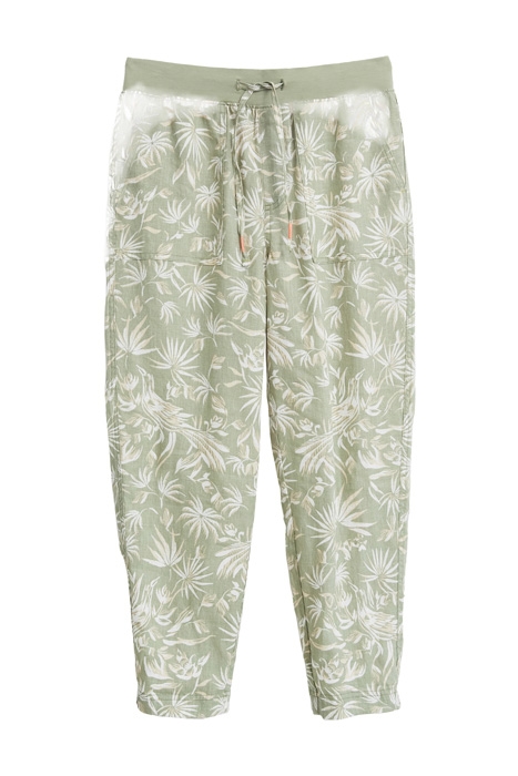 EFFIE LINEN TROUSER GREEN 1