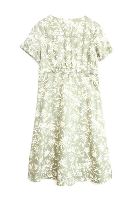 IVY LINEN MINI DRESS GREEN 6
