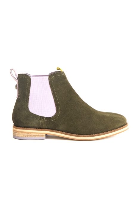FLORA SUEDE CHEEA BOOT KHAKI GRN 1