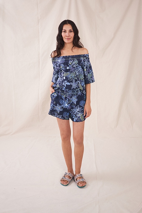 SKYE SCALLOP SHORT NAVY MULTI 4