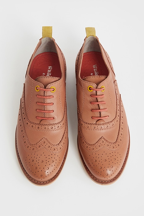 THISTLE LACE UP BROGUE PINK 3