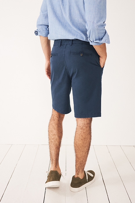 SUTTON ORGANIC CHINO SHORT DARK NAVY 2