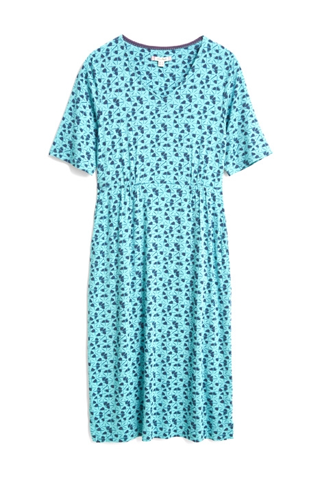 KARA ECO VERO JERSEY DRESS BLUE MLT 1