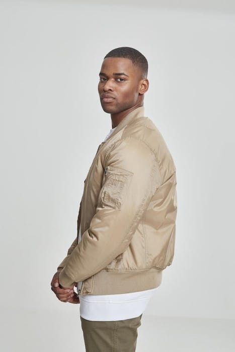 BASIC BOMBER JACKET BEIGE 6