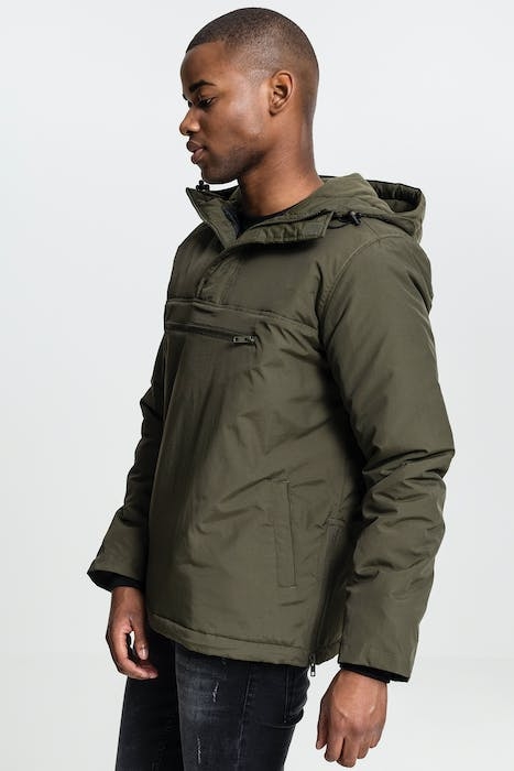 PADDED PULL OVER JACKET OLIVE 5