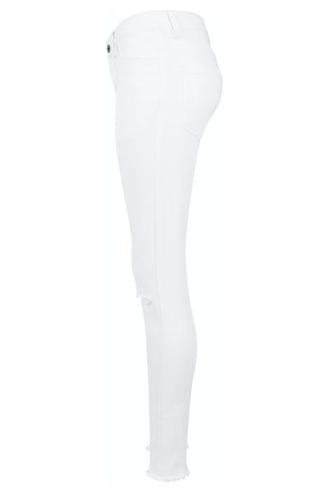 LADIES CUT KNEE PANTS WHITE 6