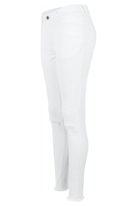 LADIES CUT KNEE PANTS WHITE 7