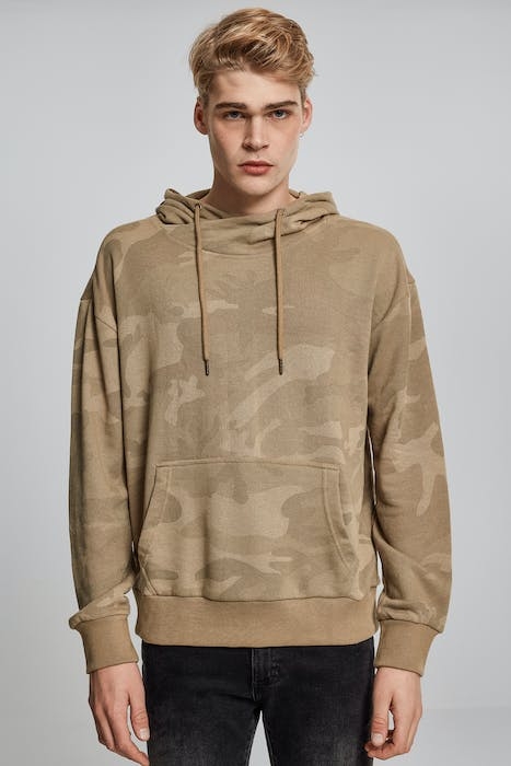 HIGH NECK CAMO HOODY SAND CAMO 2