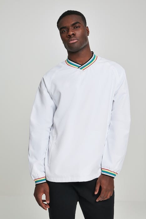 WARM UP PULL OVER WHT/MULTICOLOR 2