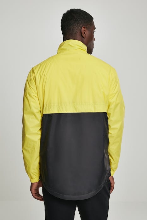 STAND UP COLLAR PULL OVER JACKET BRIGHTYELLOW/BLK 3