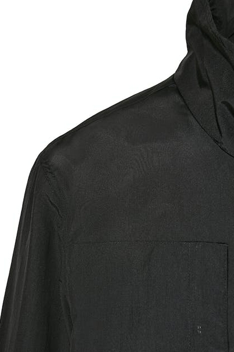 DOUBLE POCKET NYLON CREPE JACKET BLACK 8